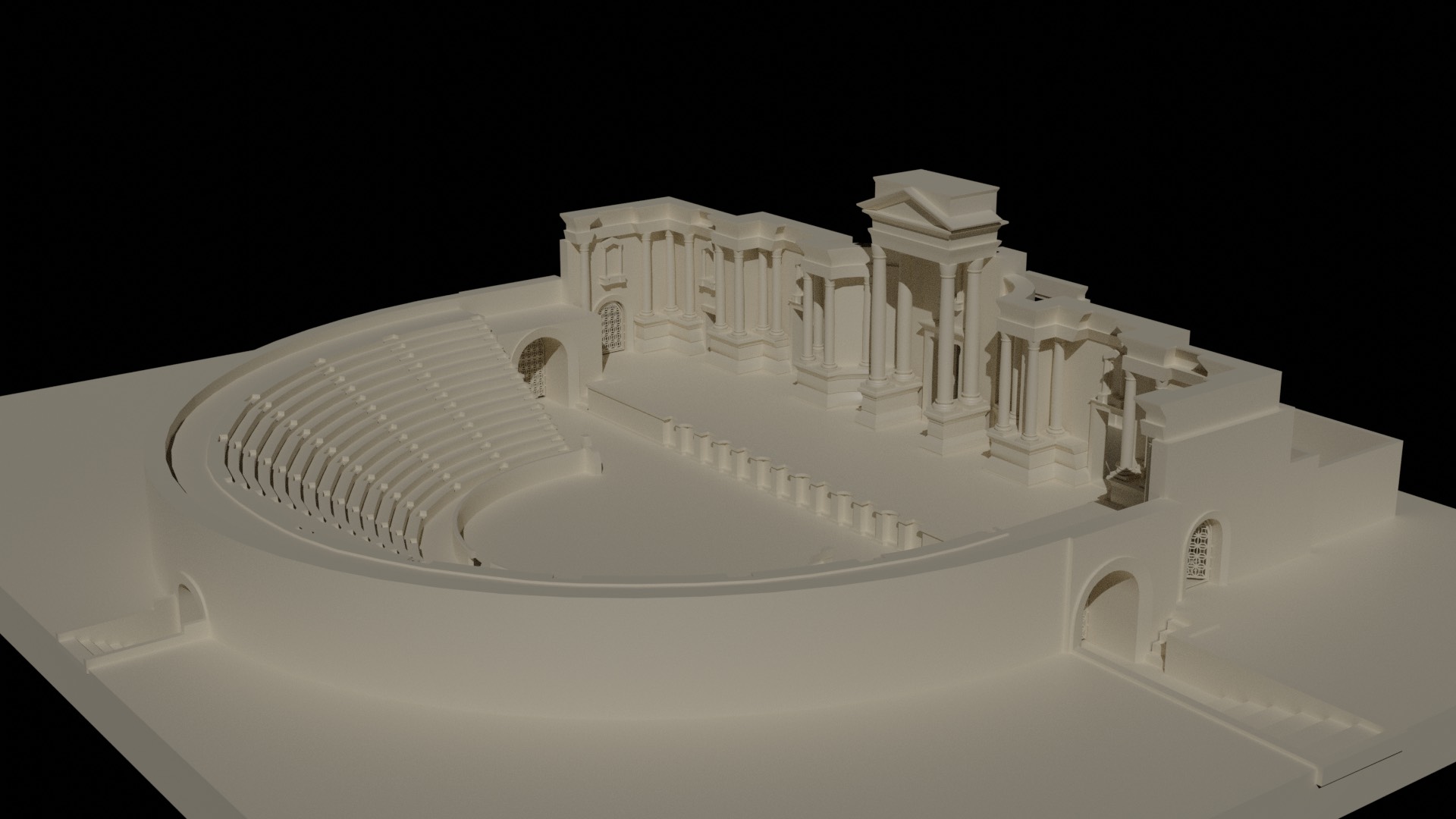 Student Contributes to Palmyra's Roman Theater