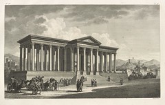 Reconstruction of portico for Temple of the Standards
