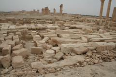 Palmyra - layers in church peristyle forecourt