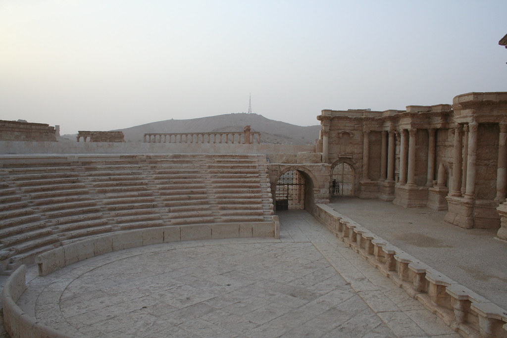 Palmyra - theatre cavea and scaenae frons