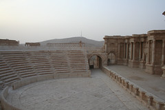 Palmyra - theatre cavea and scaenae frons