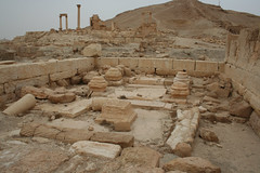 Palmyra - Temple of Allat interior with tabernacle base
