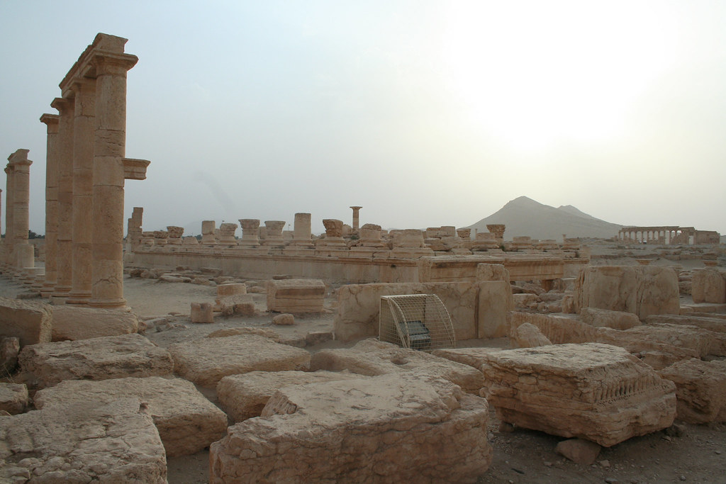 Palmyra - temple of Nabu podium and portico