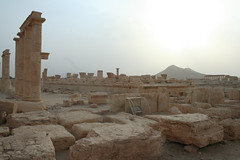 Palmyra - temple of Nabu podium and portico