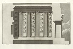 Tower tomb, cross section showing portrait busts