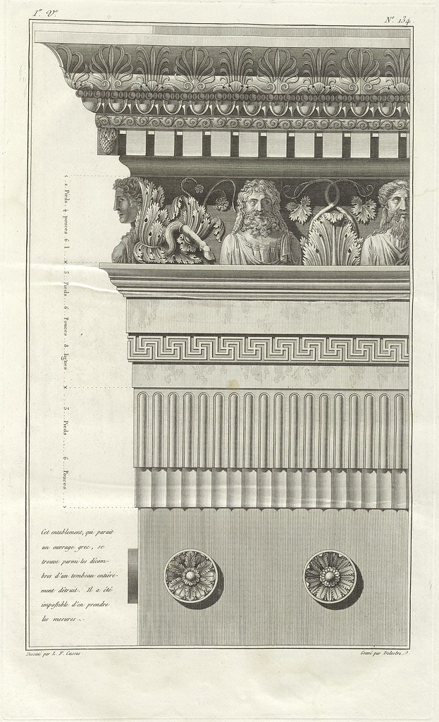 Tower tomb, architectural detail